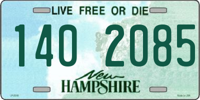 NH license plate 1402085