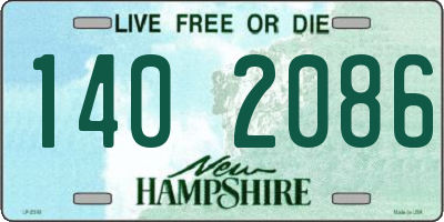 NH license plate 1402086
