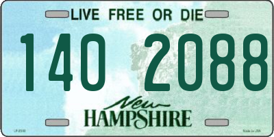 NH license plate 1402088