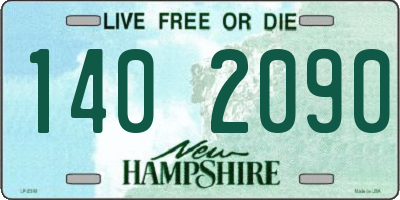 NH license plate 1402090