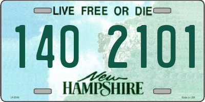 NH license plate 1402101