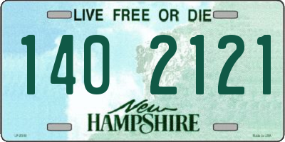 NH license plate 1402121