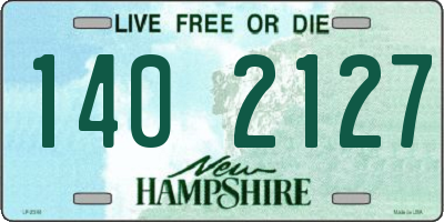 NH license plate 1402127