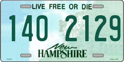 NH license plate 1402129