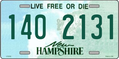 NH license plate 1402131