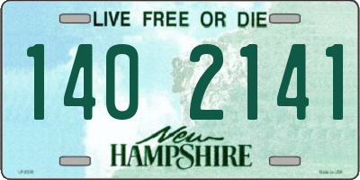 NH license plate 1402141