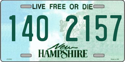 NH license plate 1402157