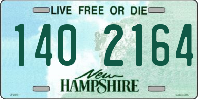 NH license plate 1402164