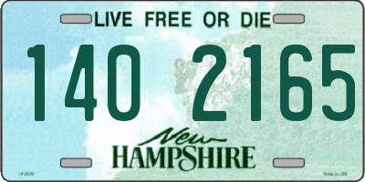 NH license plate 1402165