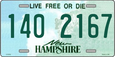 NH license plate 1402167
