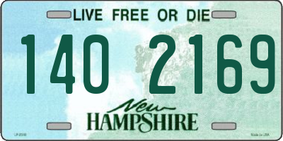 NH license plate 1402169