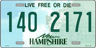 NH license plate 1402171