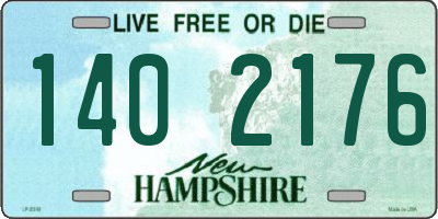 NH license plate 1402176