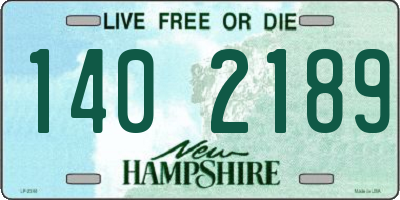 NH license plate 1402189