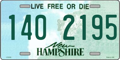 NH license plate 1402195