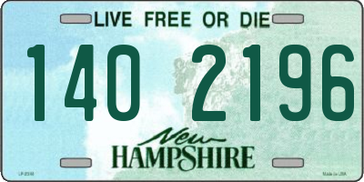 NH license plate 1402196