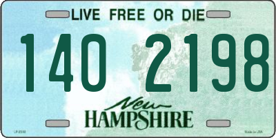 NH license plate 1402198