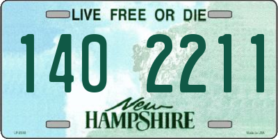 NH license plate 1402211