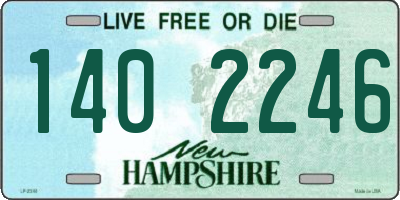 NH license plate 1402246