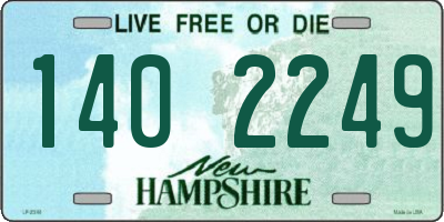 NH license plate 1402249