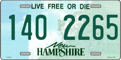 NH license plate 1402265