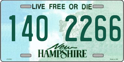 NH license plate 1402266