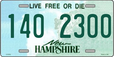 NH license plate 1402300