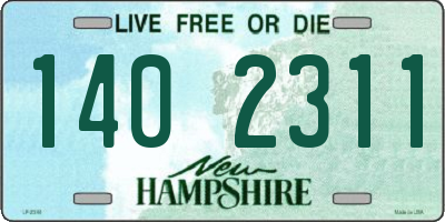 NH license plate 1402311