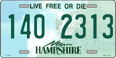 NH license plate 1402313