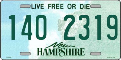 NH license plate 1402319