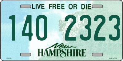 NH license plate 1402323