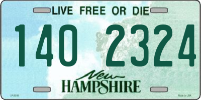NH license plate 1402324
