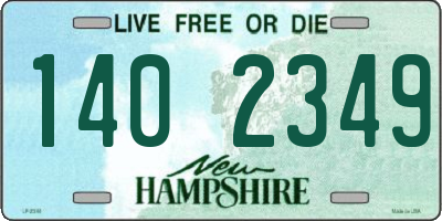 NH license plate 1402349