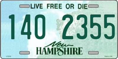 NH license plate 1402355