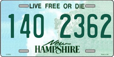 NH license plate 1402362