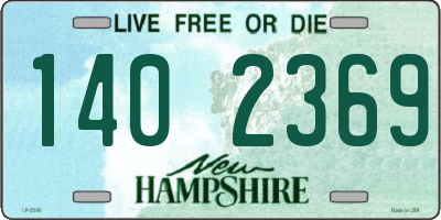 NH license plate 1402369