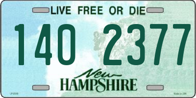 NH license plate 1402377