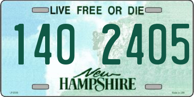 NH license plate 1402405