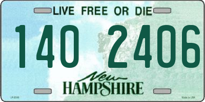 NH license plate 1402406