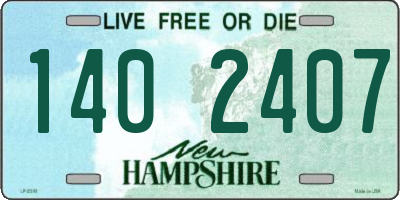 NH license plate 1402407