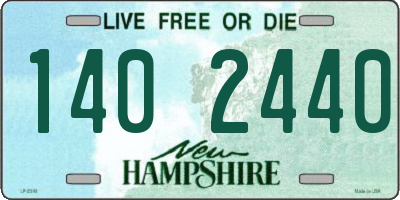 NH license plate 1402440