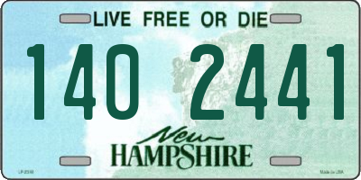 NH license plate 1402441