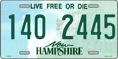 NH license plate 1402445