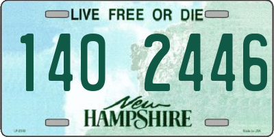 NH license plate 1402446