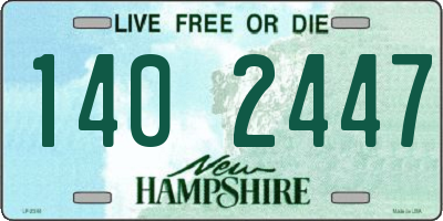 NH license plate 1402447