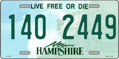 NH license plate 1402449