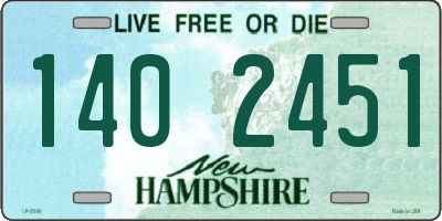 NH license plate 1402451