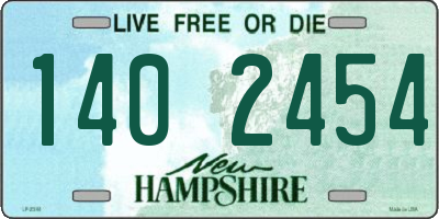 NH license plate 1402454