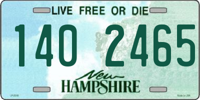NH license plate 1402465