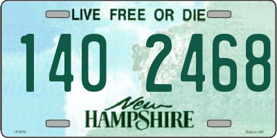 NH license plate 1402468